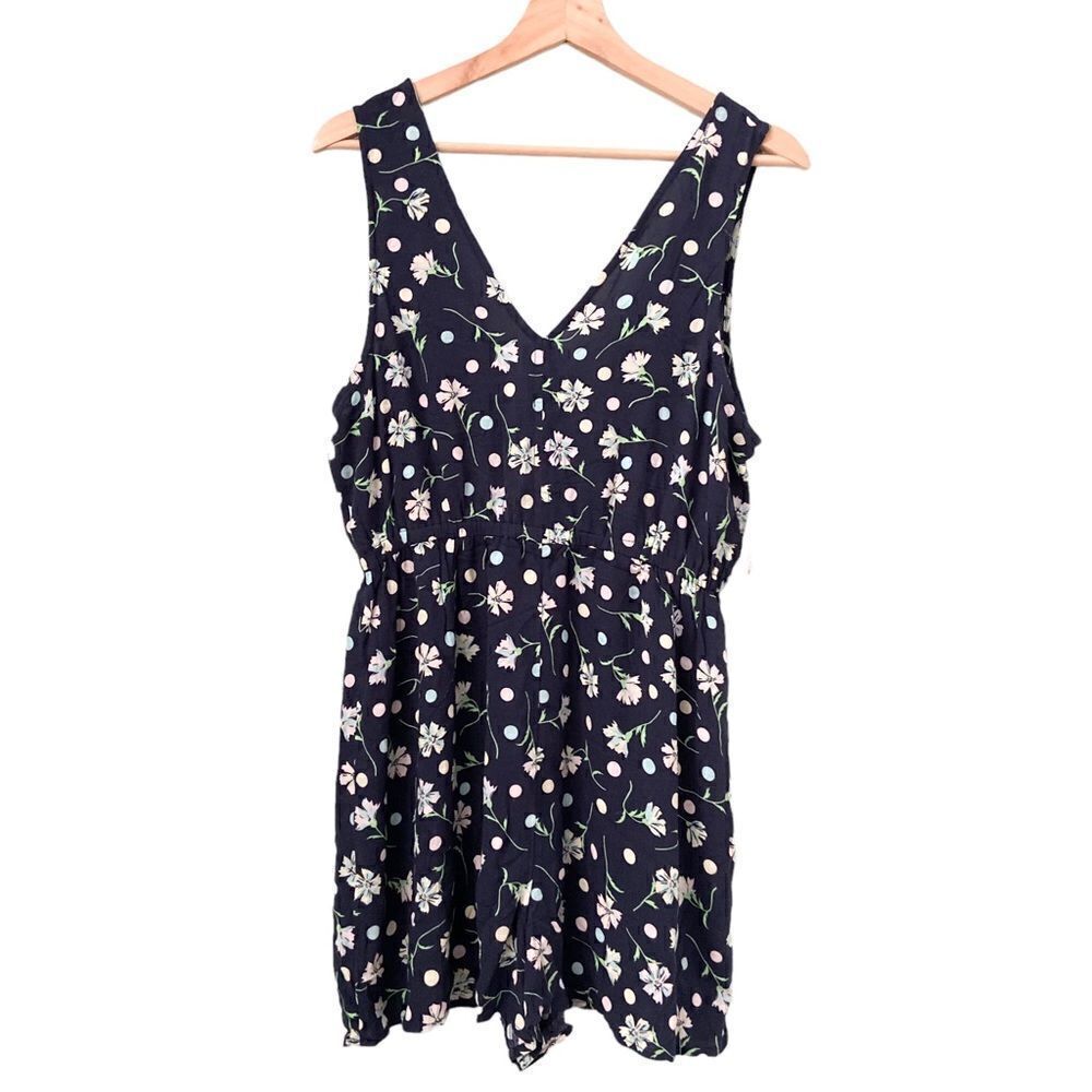 NWT Bp. Floral Sleeveless Romper in Size Medium